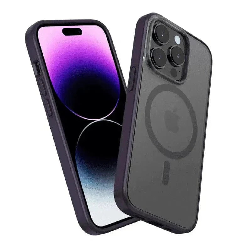 Magsafe Sleek Matte Finish Hard Case for iPhone 14 Plus iPhone 14 Plus / Deep Purple - Ktusu