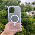 Magsafe Sleek Matte Finish Hard Case for iPhone 14 Plus iPhone 14 Plus / White - Ktusu