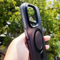 Magsafe Stand Matte Hard Case for iPhone 15 Pro iPhone 15 Pro / Black / with magsafe - Ktusu