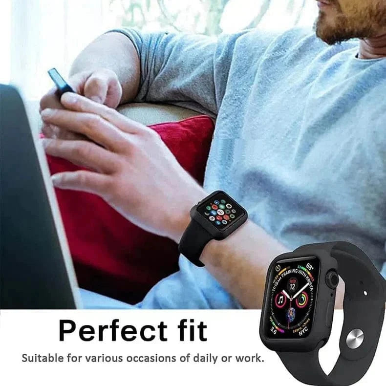 Matte Silicone Soft Slim 360 Degree Body Bumper for Apple Watch 40mm - Ktusu