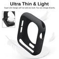 Matte Silicone Soft Slim 360 Degree Body Bumper for Apple Watch 40mm - Ktusu