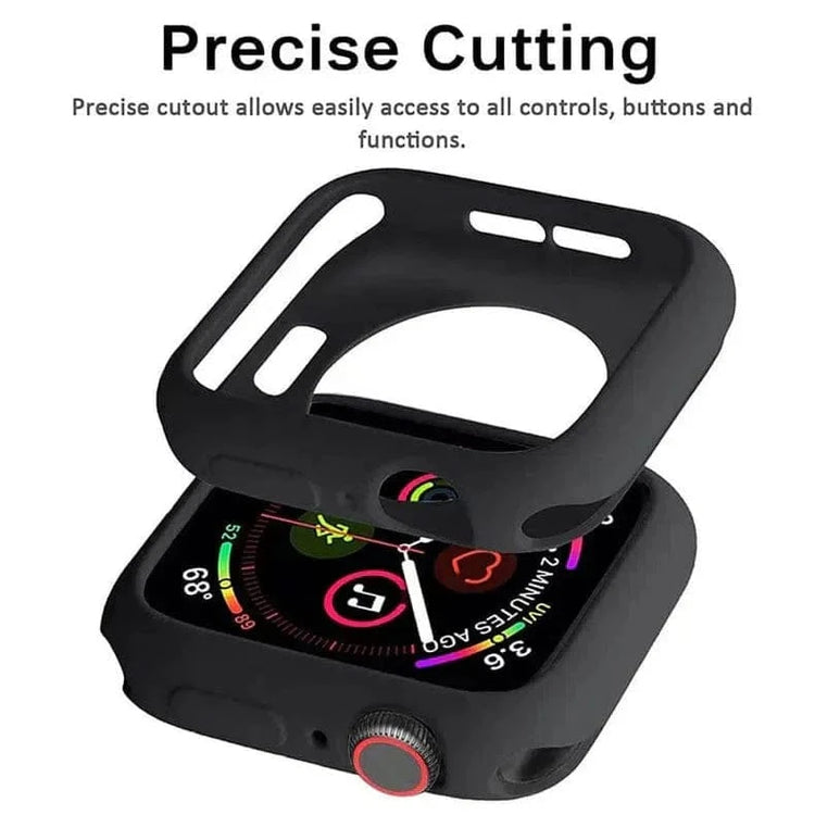 Matte Silicone Soft Slim 360 Degree Body Bumper for Apple Watch 40mm 40mm / Green - Ktusu