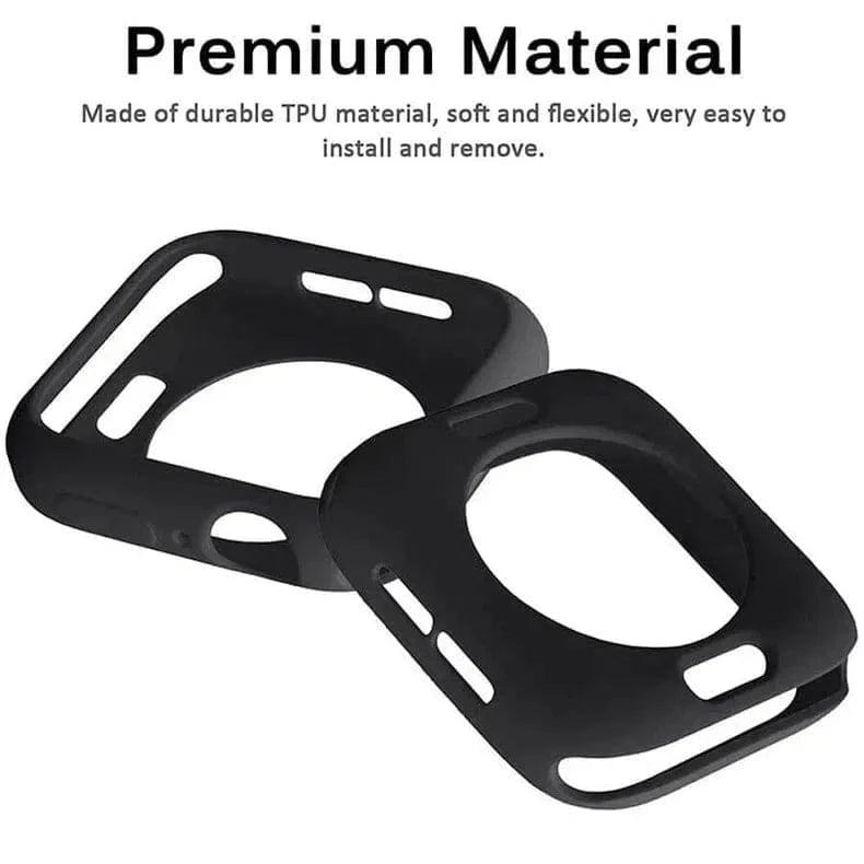 Matte Silicone Soft Slim 360 Degree Body Bumper for Apple Watch 41mm - Ktusu