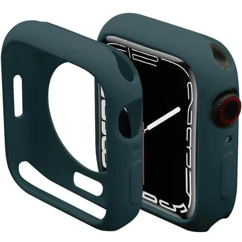 Matte Silicone Soft Slim 360 Degree Body Bumper for Apple Watch 42mm 42mm / Green - Ktusu