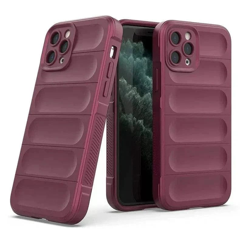 Matte Soft Flexible Case for iPhone 13 Pro Max iPhone 13 Pro Max / Wine Red - Ktusu
