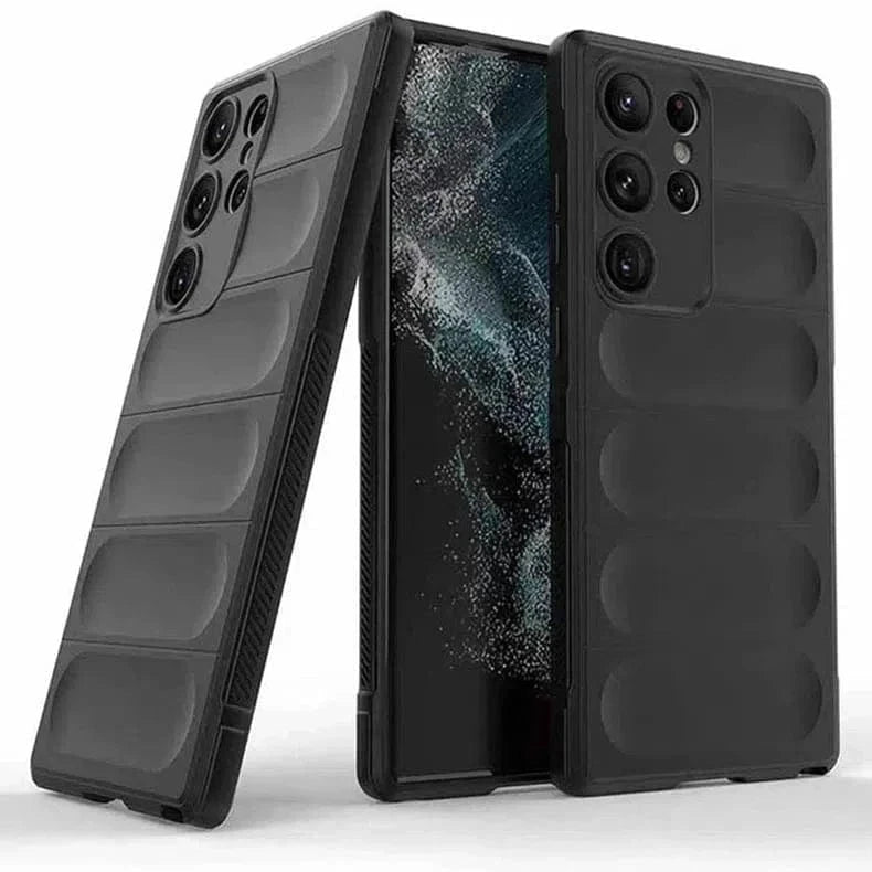 Matte Soft Flexible with Camera Protection Case for Samsung S22 Plus Samsung S22 Plus / Black - Ktusu
