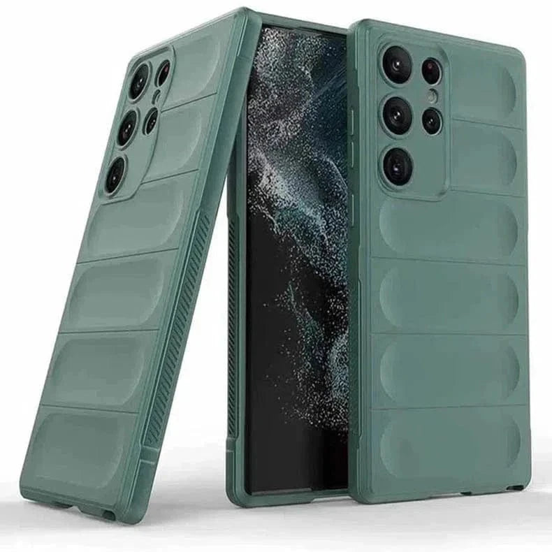 Matte Soft Flexible with Camera Protection Case for Samsung S22 Plus Samsung S22 Plus / Green - Ktusu