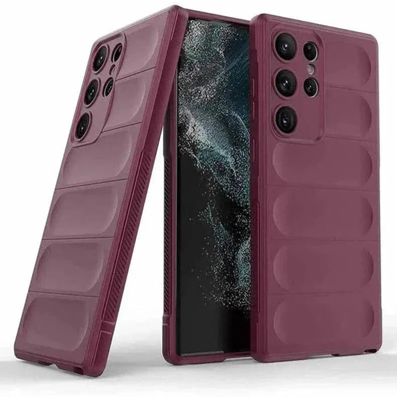 Matte Soft Flexible with Camera Protection Case for Samsung S22 Plus Samsung S22 Plus / Plum - Ktusu