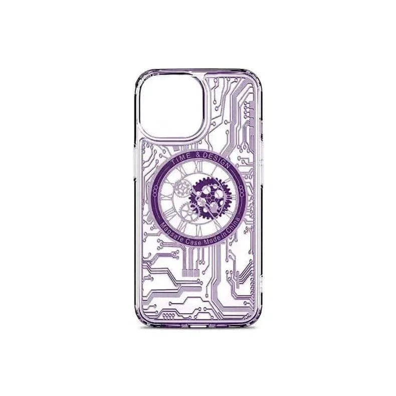 Mechanical Magsafe Hard Case for iPhone 14 iPhone 14 / Purple / with magsafe - Ktusu