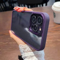 Metal Keys Magsafe Hard Back Soft Edge Case for iPhone 13 Pro iPhone 13 Pro / without magsafe / Deep Purple - Ktusu
