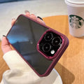 Metal Keys Magsafe Hard Back Soft Edge Case for iPhone 13 Pro iPhone 13 Pro / without magsafe / wine - Ktusu