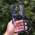 Metal Keys Magsafe Hard Back Soft Edge Case for iPhone 16 Pro Max iPhone 16 Pro Max / without magsafe / Midnight Blue - Ktusu