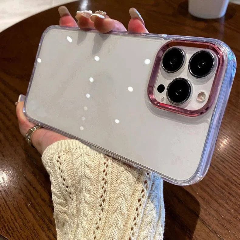 Metal Lens Clear PC Hard Case for iPhone 11 Pro Max iPhone 11 Pro Max / wine red - Ktusu