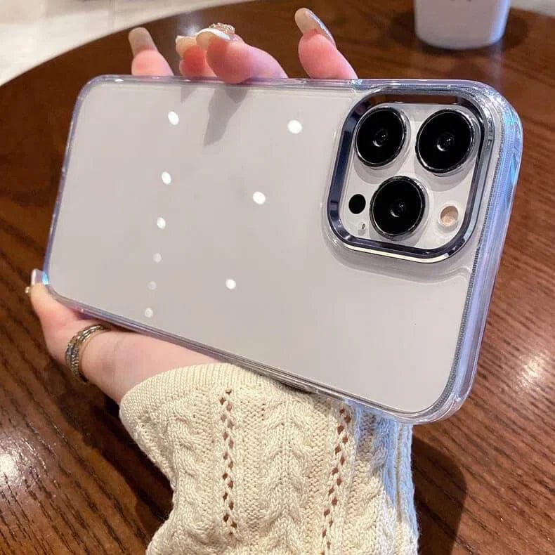 Metal Lens Clear PC Hard Case for iPhone 12 Pro Max - Ktusu