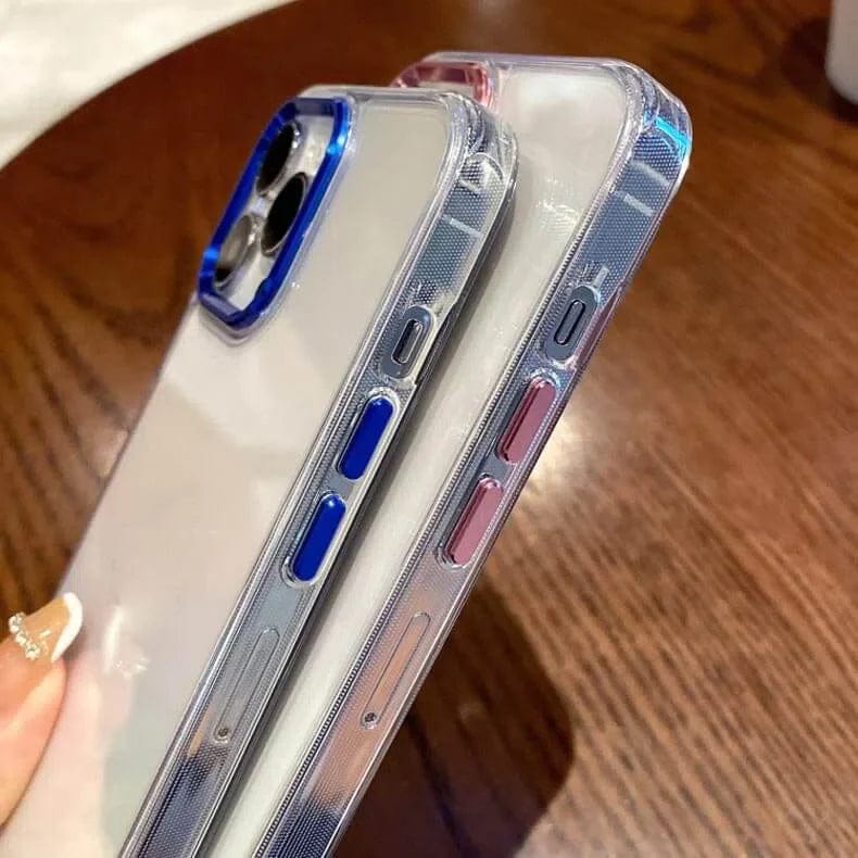 Metal Lens Clear PC Hard Case for iPhone 12 Pro Max - Ktusu