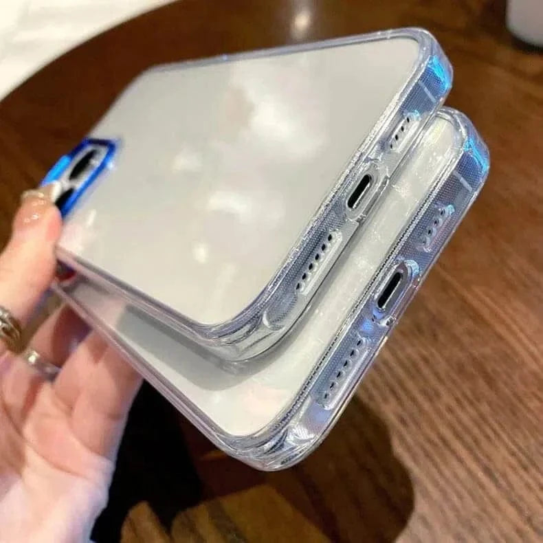 Metal Lens Clear PC Hard Case for iPhone 12 Pro Max - Ktusu