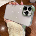 Metal Lens Clear PC Hard Case for iPhone 12 Pro Max iPhone 12 Pro Max / green - Ktusu