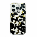 Mikalen Graffiti Letter Print Soft Edge Hard Case for iPhone 14 iPhone 14 / Black - Ktusu