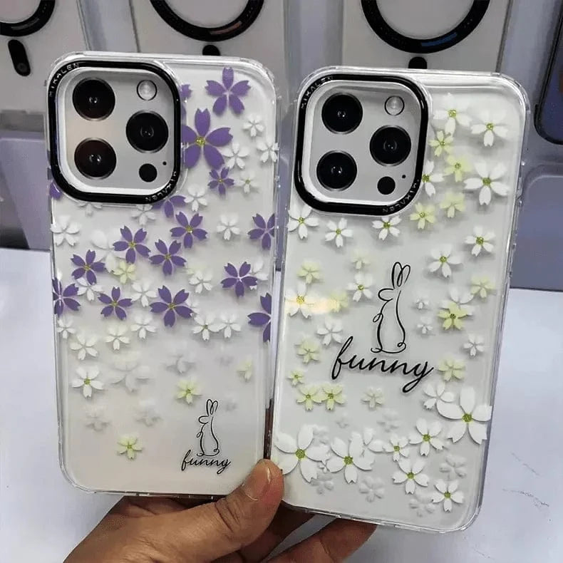 Mikalen Romantic Cherry Blossom Soft Edge Hard Case for iPhone 15 Pro - Ktusu