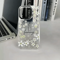 Mikalen Romantic Cherry Blossom Soft Edge Hard Case for iPhone 15 Pro - Ktusu