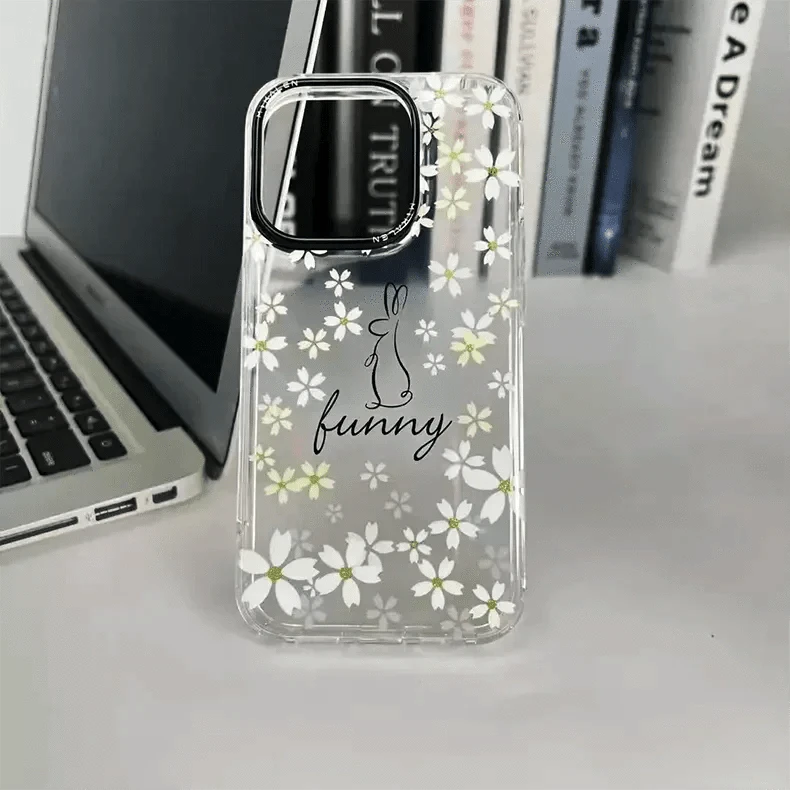 Mikalen Romantic Cherry Blossom Soft Edge Hard Case for iPhone 15 Pro - Ktusu