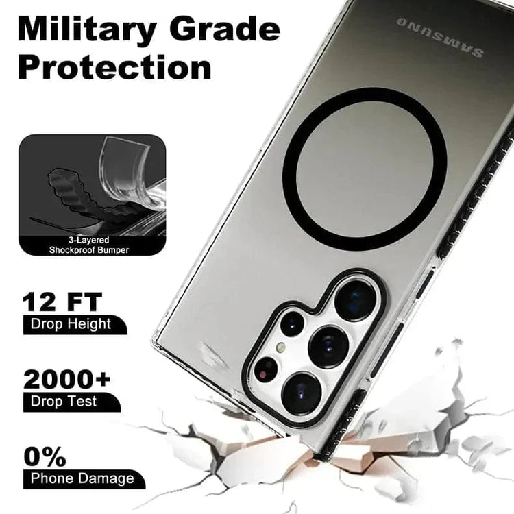 Military-Grade Drop Protection MagSafe Case for Samsung S25 Ultra Samsung S25 Ultra / Black - Ktusu