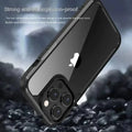 Military Style Clear Hard Case for iPhone 15 iPhone 15 / Black - Ktusu