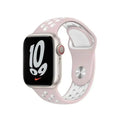 Nike Silicone Band for Apple Watch 42 | 44 | 45 | Ultra 49 | 46mm S10 42 | 44 | 45 | Ultra 49 | 46mm S10 / Light Pink White - Ktusu