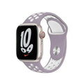 Nike Silicone Band for Apple Watch 42 | 44 | 45 | Ultra 49 | 46mm S10 42 | 44 | 45 | Ultra 49 | 46mm S10 / Light Purple White - Ktusu