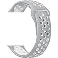 Nike Silicone Band for Smartwatch 22mm 22mm / White Grey - Ktusu