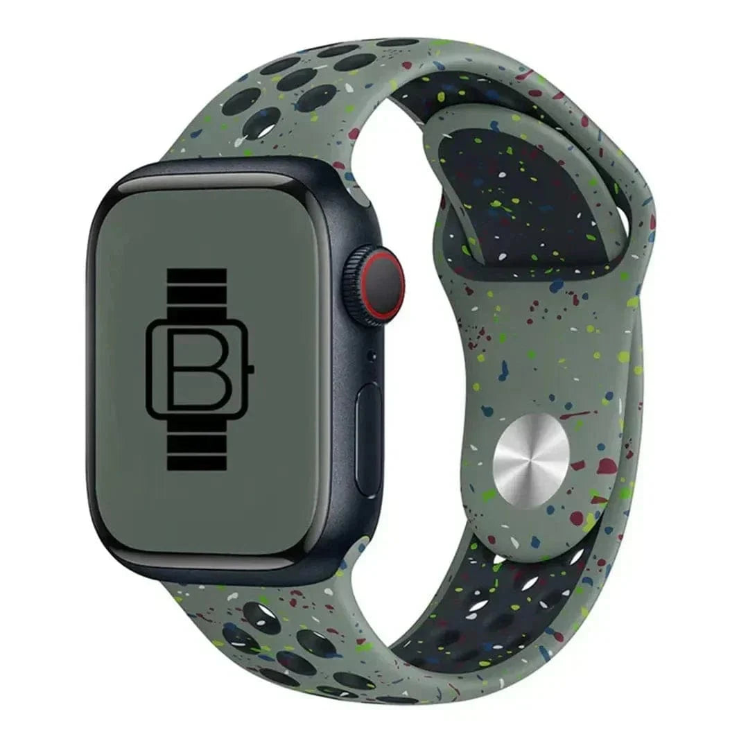 Nike Silicone Eco-friendly Band for Apple Watch 38 | 40 | 41 | 42mm S10 38 | 40 | 41 | 42mm S10 / Army Green - Ktusu