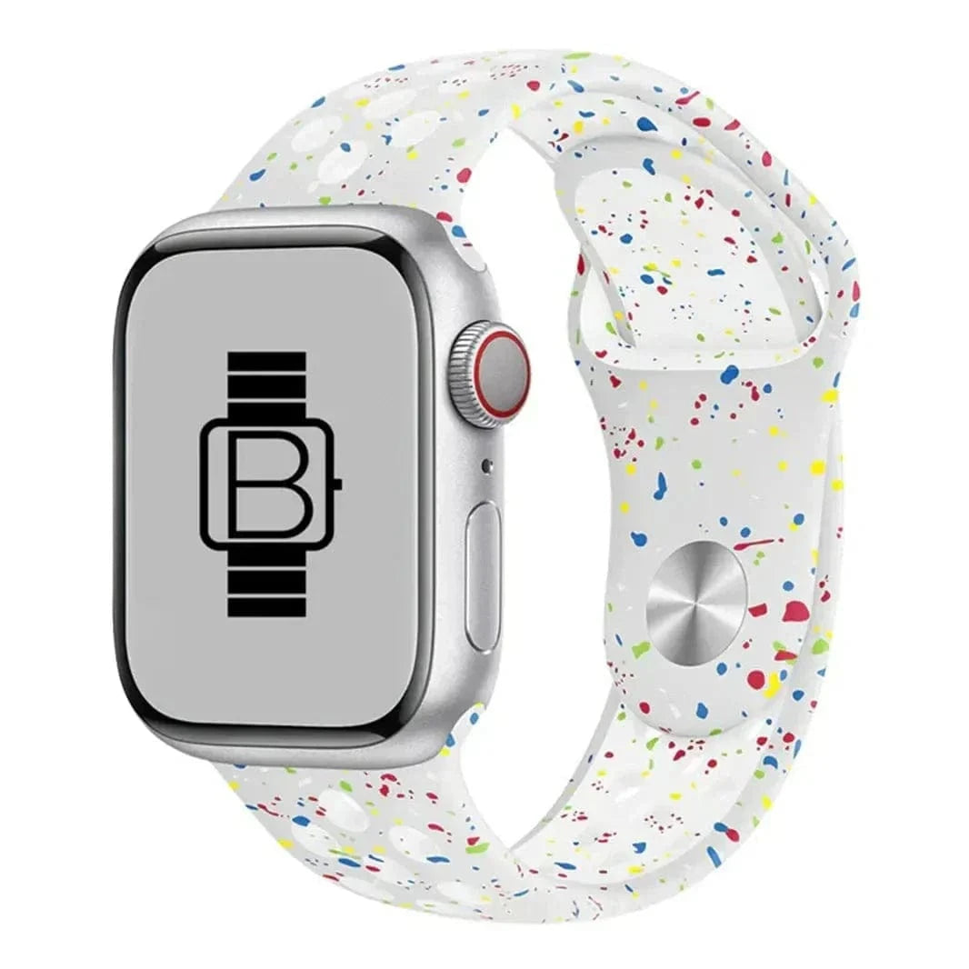 Nike Silicone Eco-friendly Band for Apple Watch 38 | 40 | 41 | 42mm S10 38 | 40 | 41 | 42mm S10 / White - Ktusu