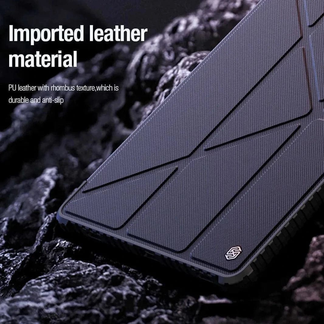 Nillkin Multi Angle Folding Faux Leather Pencil Holder Covers for Samsung Tab S8 | Tab S9 | Tab S9 FE | Tab S10 Samsung Tab S8 | Tab S9 | Tab S9 FE | Tab S10 / Black - Ktusu