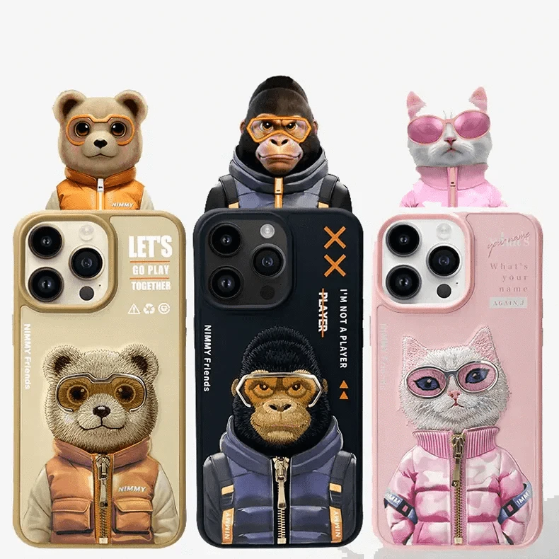 Nimmy 3D Embroided Hard Case for iPhone 16 Pro - Ktusu