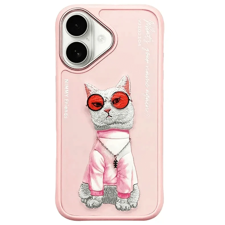 Nimmy 3D Embroided Hard Case for iPhone 16 Pro - Ktusu