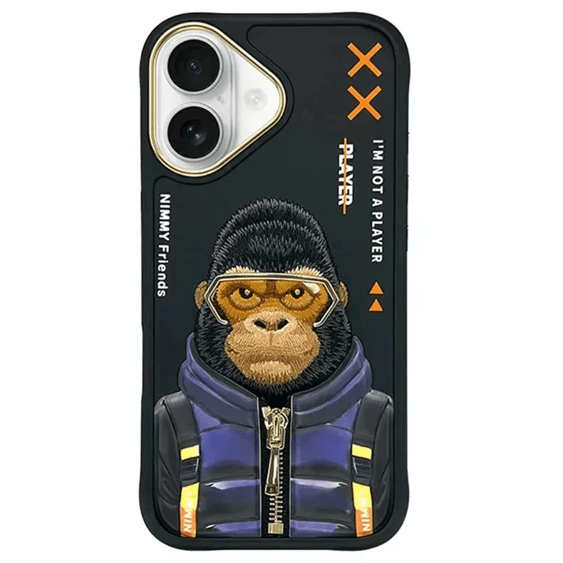 Nimmy 3D Embroided Hard Case for iPhone 16 Pro - Ktusu