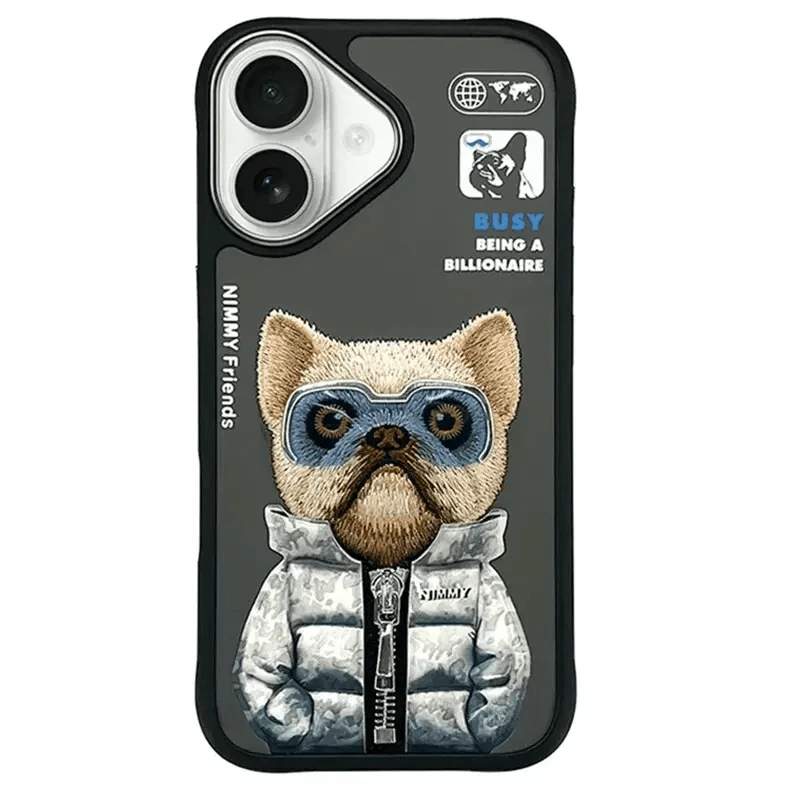 Nimmy 3D Embroided Hard Case for iPhone 16 Pro - Ktusu