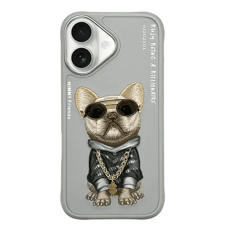 Nimmy 3D Embroided Hard Case for iPhone 16 Pro - Ktusu