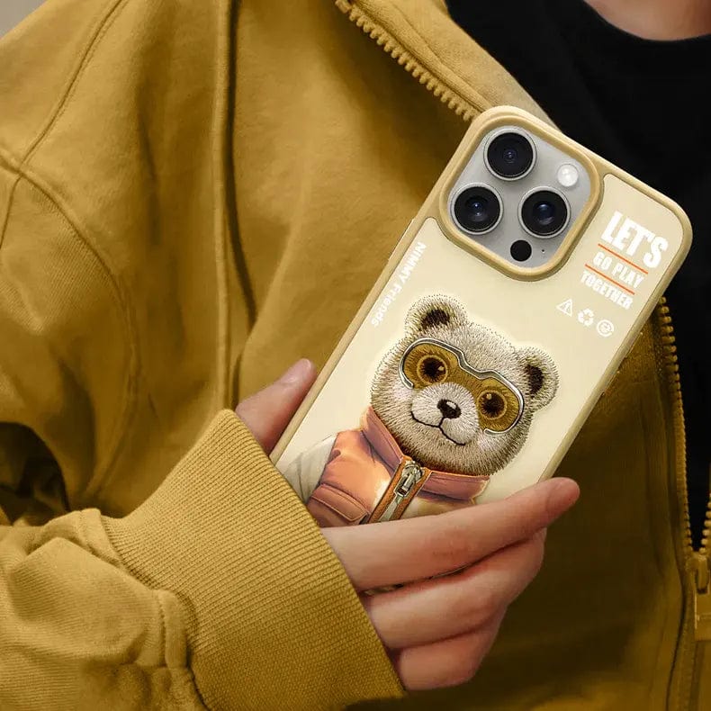 Nimmy 3D Embroided Hard Case for iPhone 16 Pro - Ktusu