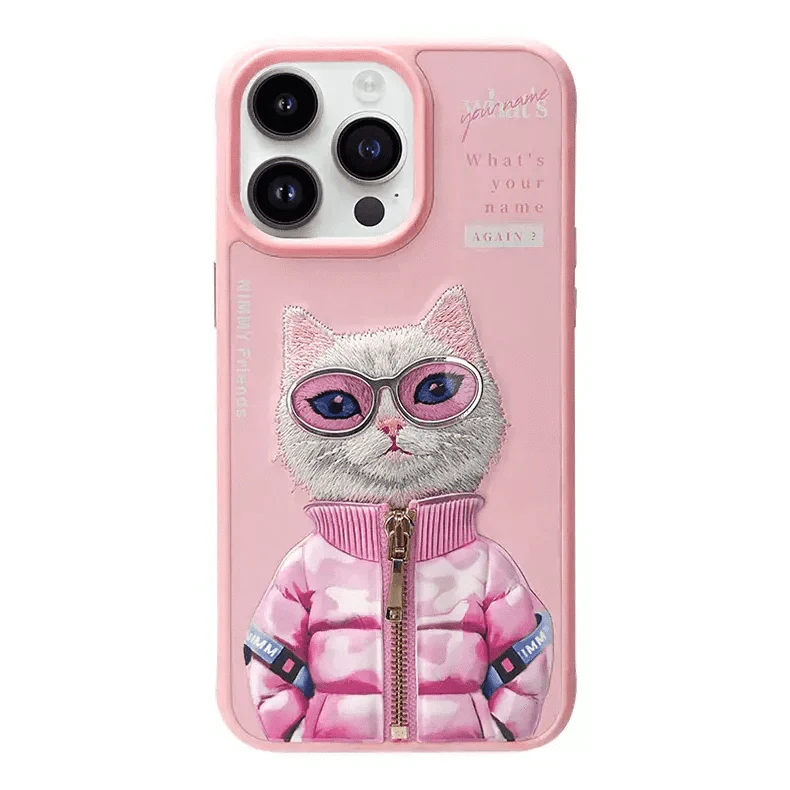 Nimmy 3D Embroided Hard Case for iPhone 16 Pro - Ktusu