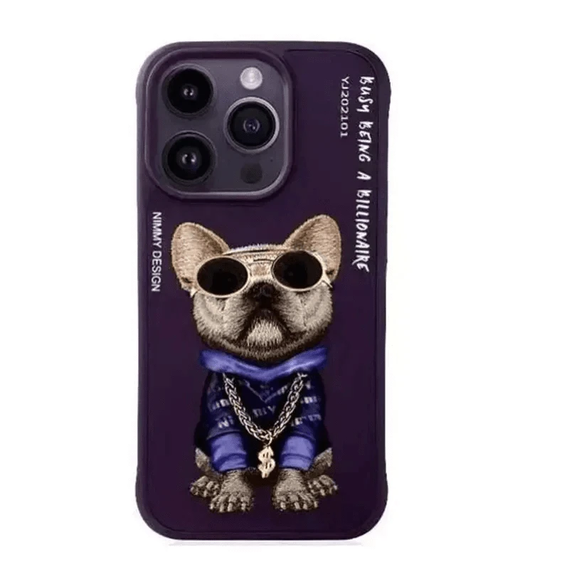 Nimmy 3D Embroided Hard Case for iPhone 16 Pro - Ktusu