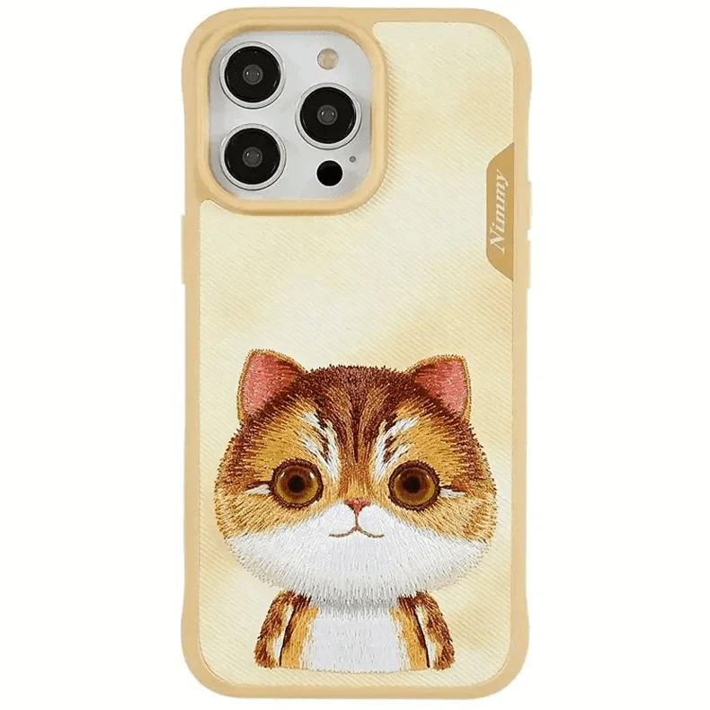 Nimmy 3D Embroided Hard Case for iPhone 16 Pro iPhone 16 Pro / Big Eyes - Ktusu