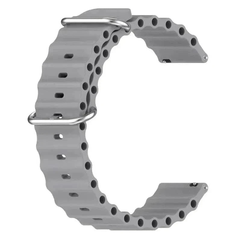 Ocean Silicone Band for Smartwatch 20mm 20mm / Grey - Ktusu