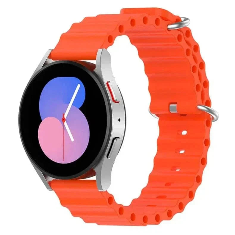 Ocean Silicone Band for Smartwatch 20mm 20mm / Orange - Ktusu