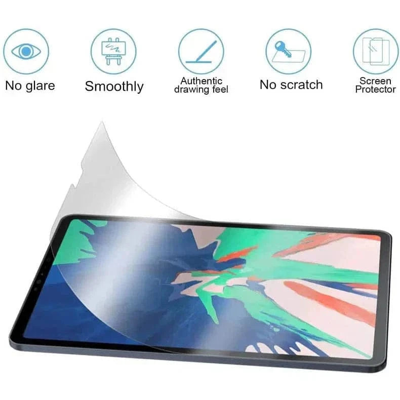 Paper Like Anti-Fingerprint Matte Screen Guard for iPad Pro 5 M1 (2021-2022) (12.9-inch) iPad Pro 5 M1 (2021-2022) (12.9-inch) - Ktusu