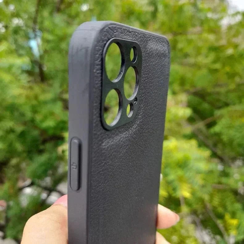Pebble PU Leather Hard Case for iPhone 12 - Ktusu