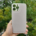 Pebble PU Leather Hard Case for iPhone 12 iPhone 12 / Khaki - Ktusu