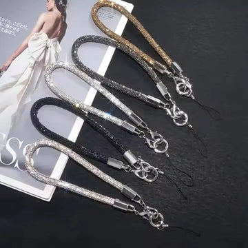 Phone Charm Strap Rhinestone Bling Lanyards - Ktusu