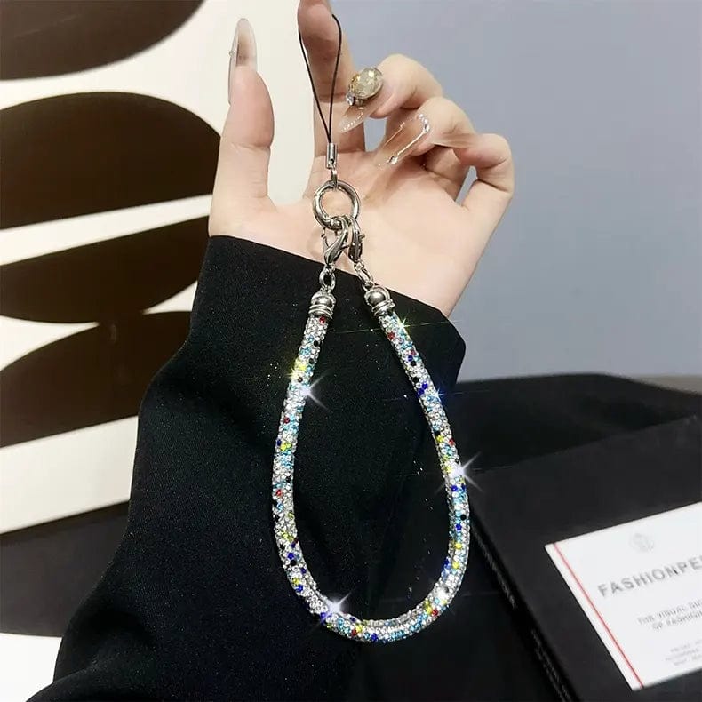 Phone Charm Strap Rhinestone Bling Lanyards Multicolor - Ktusu