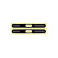 Phone Speaker Dustnet Stickers for iPhone Pack Of 2 / Black - Ktusu